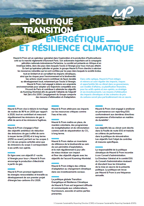 Une gouvernance mobilisée pour une croissance responsable